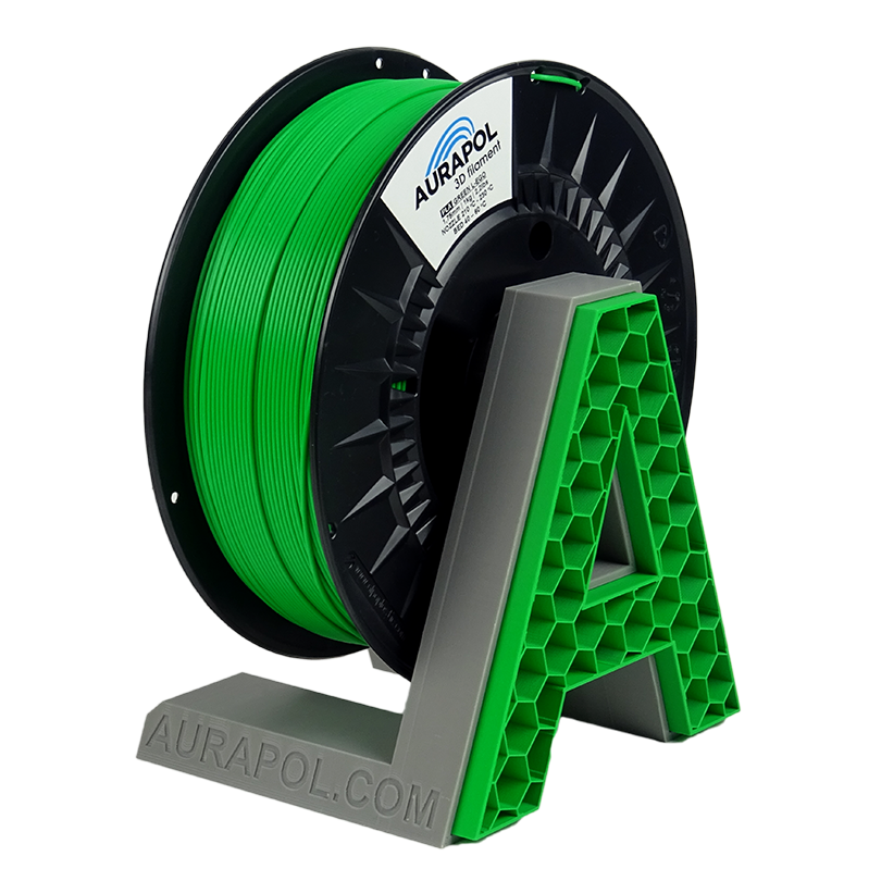 162443aeaf2322-green-l-ego-pla.png AURAPOL PLA 3D Filament Green L-EGO 1 kg 1,75 mm - obrazek 1