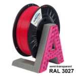 AURAPOL PLA 3D Filament Raspberry Semi-Transparent 1 kg 1,75 mm