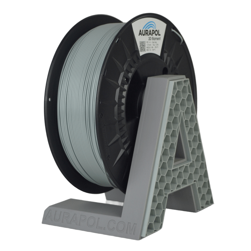 a8a046c5bfc8b9815d09a0e80156daf3.png AURAPOL PET-G Filament Sky Grey 1 kg 1,75 mm - obrazek 1