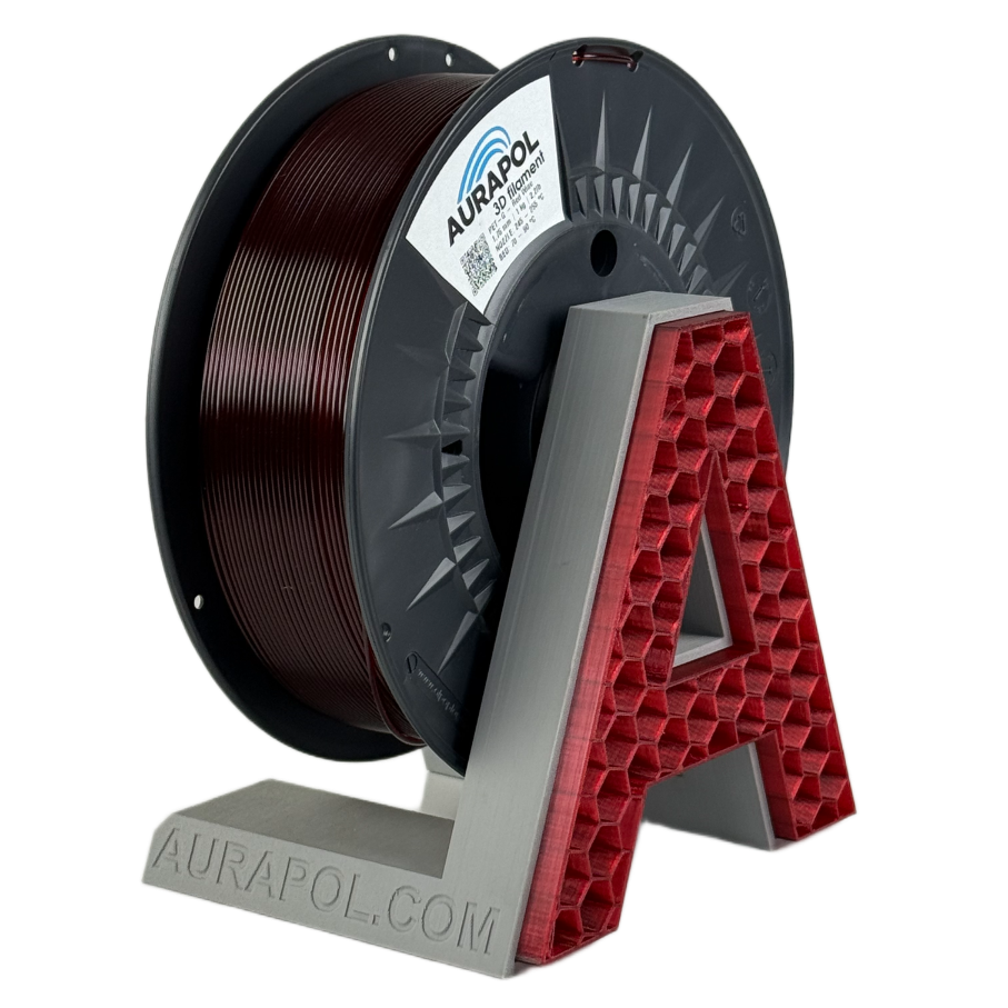 bb85d65d1b9b1626a2312b1afe0ea8b8.png AURAPOL PET-G Filament Red Wine Transparent 1 kg 1,75 mm - obrazek 1