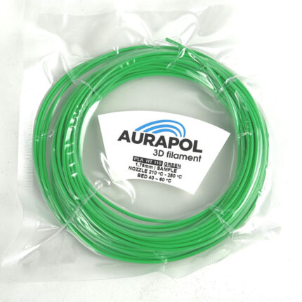 AURAPOL Próbka PLA HT110 3D Filament Green 1,75 mm
