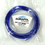 AURAPOL Próbka PET-G 3D Filament Ultramarine Blue Transparent 1,75 mm