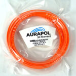 AURAPOL Próbka PET-G 3D Filament Nuclear Orange 1,75 mm