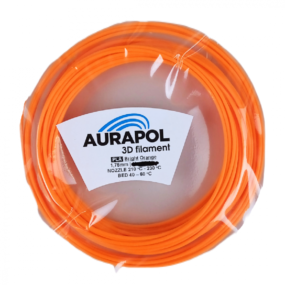 l652ba83807738-pla-bright-orange.png AURAPOL Próbka PLA 3D Filament Bright Orange 1,75 mm - obrazek 1