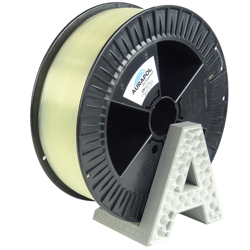 z631213208cabe-pla-natural-2-5kg.png AURAPOL PLA 3D Filament Natural 2,5 kg 1,75 mm - obrazek 1