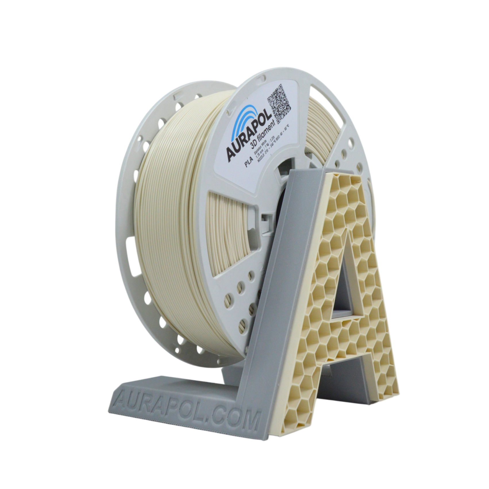 Skeleton-scaled-1.png AURAPOL PLA 3D Filament Skeleton White 1 kg 1,75 mm - obrazek 1