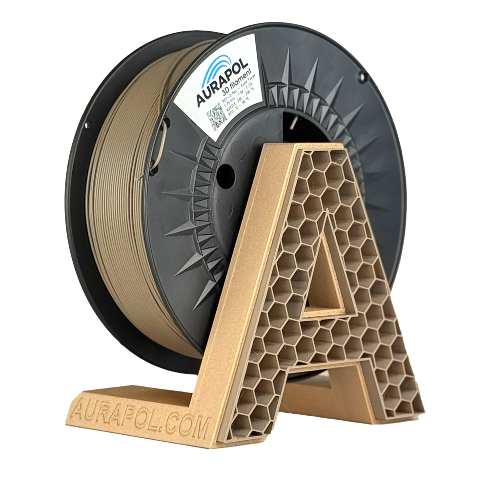 eaba5212a88c40676f7c6341736c7179.png AURAPOL PET-G Recycled Filament Earth Taupe 1 kg 1,75 mm|OUTLET - obrazek 1