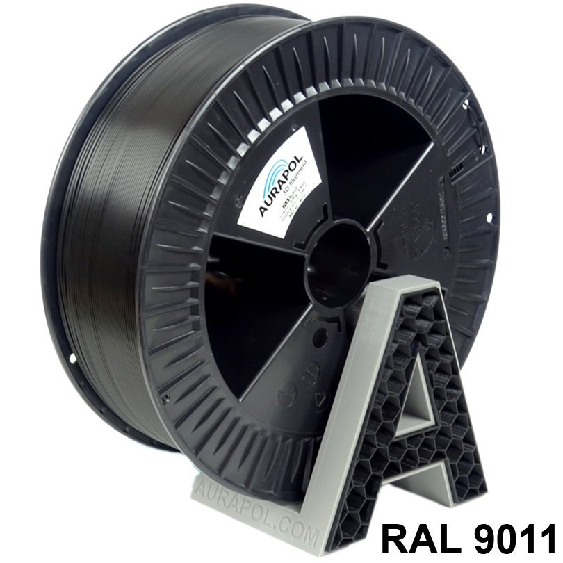 pet-g-black-aurapol AURAPOL PET-G Filament Graphite Black 2,5 kg 1,75 mm - obrazek 1